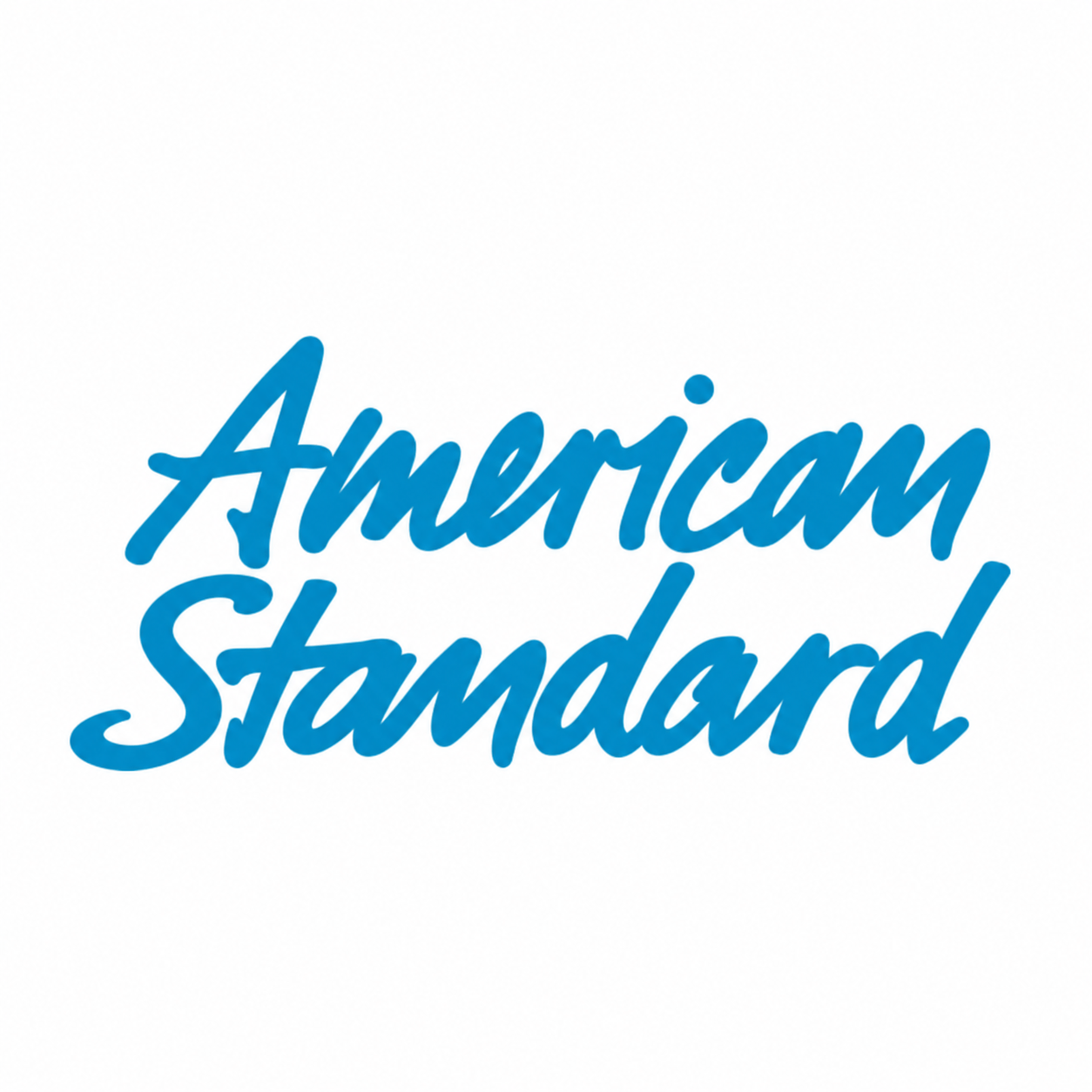 American Standard logo in blue script lettering